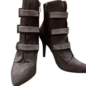 Elegant Black Stiletto Boots 3” heel NEW